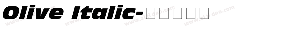 Olive Italic字体转换